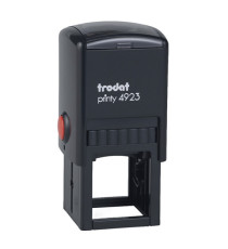 Timbro quadrato 4923 - personalizzabile - 30 x 30 mm - 7 righe - autoinchiostrante - Trodat