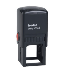 Timbro quadrato 4923 - personalizzabile - 30 x 30 mm - 7 righe - autoinchiostrante - Trodat