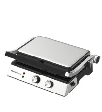 Tostiera piatta elettrica TOSTONE PLUS - 41 x 25 x 7,5 cm - 600 W - nero/argento - Melchioni family