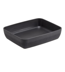 Vaschetta buffet Norway - antracite - 32,5 x 26,5 x 7,5cm - melamina - Leone