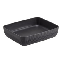 Vaschetta buffet Norway - antracite - 32,5 x 26,5 x 7,5cm - melamina - Leone