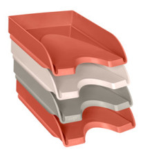 Vaschette portacorrispondenza Terra nova - 34,8 × 25,7 × 24,5 cm - colori assortiti - Cep - set 4pz