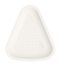 Vassoio pizza - 1/6 - 23 x 26 cm - bianco - Signor Bio - conf. 125 pezzi