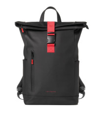 Zaino Roll-top Drop2Go - 30 x 42 x 14 cm - gomma - nero - In Tempo