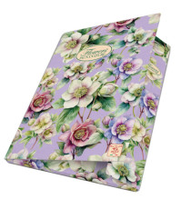 Cartella 3 lembi con elastico Nature Flowers - A4 - dorso 1,5cm - fantasie assortite - Pigna