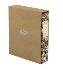 Registratore a leva Nature Flowers - protocollo - dorso 8cm - Pigna