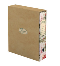 Registratore a leva Nature Flowers - protocollo - dorso 8cm - Pigna