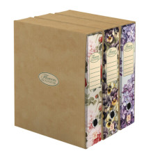 Registratore a leva Nature Flowers - protocollo - dorso 8cm - Pigna