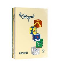 Carta Le Cirque - A4 - 160 gr - mix 5 colori tenui + mix 5 colori forti - Favini - conf. 250 fogli