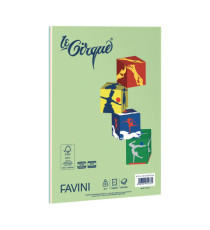 Carta Le Small Cirque - A4 - 80 gr - mix 5 colori tenui - Favini - conf. 100 fogli