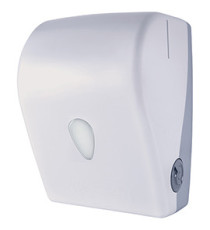 Dispenser asciugamani in rotolo Stileco - autocut - 24 x 24 x 32,5 cm - ABS - bianco - Medial International