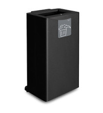 Gettacarte FRONT - 44,5 x 35 x 89 cm - 90 L - nero - Stilcasa