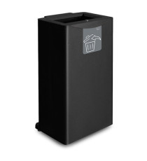 Gettacarte FRONT - 44,5 x 35 x 89 cm - 90 L - nero - Stilcasa