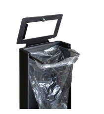 Gettacarte FRONT - 44,5 x 35 x 89 cm - 90 L - nero - Stilcasa