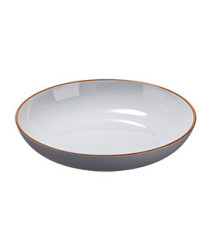 Piatto fondo - rPET - grigio - Ø22,2 x 4,4cm - Leone