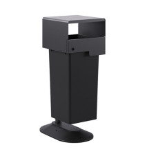 Portarifiuti MODULA - da terra - coperto - con contenitore - 62,5 x 41,5 x 107,5 cm - 73 L - antracite - Stilcasa