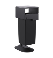 Portarifiuti MODULA - da terra - coperto - con contenitore - 62,5 x 41,5 x 107,5 cm - 73 L - antracite - Stilcasa