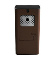 Posacenere murale - acciaio - 17,5 x 10,5 x 34 cm - 2 L - corten - Stilcasa