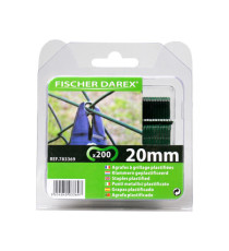 Punti per reti - 20 mm - verdi - Fischer Darex - conf. 200 punti
