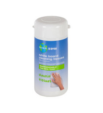 Salviette di pulizia per lavagne bianche Earth-it - Bi-Office - conf. 100 pezzi