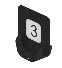 Segnaposto Talk porta QR code - 10 x 4 x 11,5 cm - nero - Stilcasa