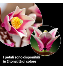 Lego The Botanical Collection - Rametti di magnolia - Lego 11510 5 Magnolie Artificiali Anni 18+ 435pz