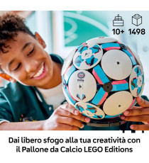 Lego Editions - Pallone da calcio - Lego 43019 all'interno c'è una scena con un micro-stadio Anni 10+ 1498pz