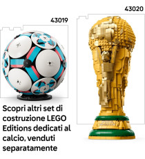 Lego Editions - Pallone da calcio - Lego 43019 all'interno c'è una scena con un micro-stadio Anni 10+ 1498pz