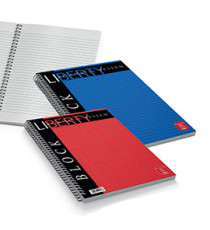 Blocco Liberty Block spiralato - 22x29,7cm - 4 fori - microperforato - 70 gr - 80 fg - 5 mm - Pigna