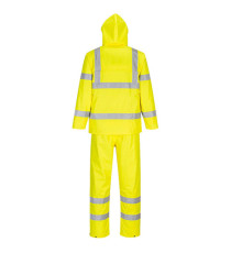 Completo antipioggia HiVi - ripiegabile - impermeabile - XL - giallo fluo - Portwest