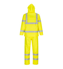 Completo antipioggia HiVi - ripiegabile - impermeabile - XL - giallo fluo - Portwest
