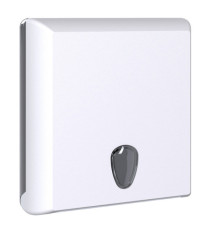 Dispenser asciugamani EColored piegati a Z/C - 29 x 10,5 x 30,5 cm - adamello white - Mar Plast