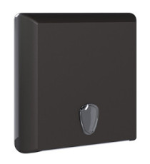 Dispenser asciugamani Ecolored piegati a Z/C - 29 x 10,5 x 30,5 cm - vesuvian black - Mar Plast