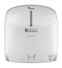 Dispenser asciugamani piegati a Z/W Simplify - 29 x 10,8 x 33,6 cm - white wood - Papernet