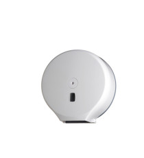 Dispenser carta igienica Basica rotolo Maxi Jumbo - 34,7 x 13,7 x 35,5 cm - rotolo diametro 30 cm - bianco - Medial