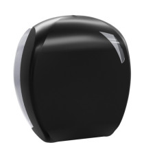 Dispenser carta igienica Skin Carbon rotolo Mini Jumbo - 29,6 x 13,5 x 27,7 cm - rotolo diametro 24 cm - nero - Mar Plas