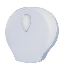 Dispenser carta igienica Stileco rotolo Maxi Jumbo - 12,5 x 30,4 x 32,6 cm - rotolo diametro 27,5 cm - ABS - bianco - Me