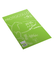 Fogli protocollo Quaxima - A4 - 4 mm - 80 gr - Pigna - conf. 20 pezzi