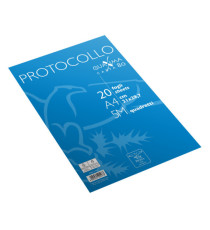 Fogli protocollo Quaxima - A4 - 5 mm - 80 gr - Pigna - conf. 20 pezzi