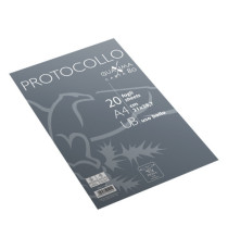 Fogli protocollo Quaxima - A4 - uso bollo - 80 gr - Pigna - conf. 20 pezzi