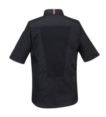 Giacca cuoco MeshAir Pro - maniche corte - taglia L - nero - Portwest