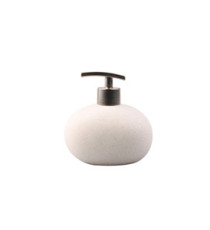 Dispenser sapone Stone - da banco - capacità 480 ml - bianco - King Collection