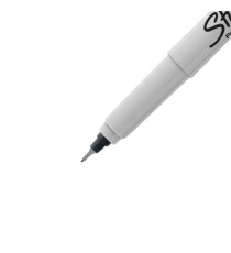 Marcatore permanente ultrafine - punta 0,5mm - nero - Sharpie - blister 2 pezzi