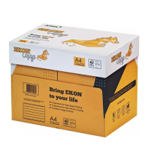 Carta fotocopie A4 Ekon copy 80gr - bianca 500ff in risma bianco elevato Certificata FSC,ECF,ECOLABEL,ISO9706 - minimo 5risme-