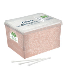 Bastoncini puliorecchie cotonati - colori assortiti - Cotoneve - eco pack da 300 pezzi