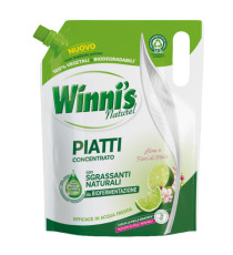 Detersivo piatti ecoformato - concentrato - 900 ml - lime e fiori di mela - Winni's