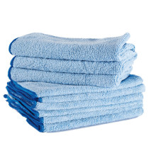 Panni microfibra Ultrega - 40 x 40 cm - azzurro - PerfettoFactory - conf. 10 pezzi