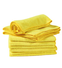 Panni microfibra Ultrega - 40 x 40 cm - giallo - PerfettoFactory - conf. 10 pezzi