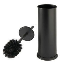 Portascopino Vic - diametro 9,5 cm - altezza 27 cm - acciaio inox - nero satinato - Perfetto