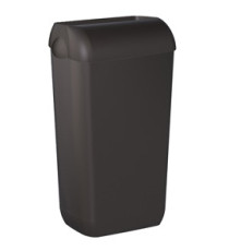 Cestino gettacarte EColored - con coperchio - 33,5 x 22,5 x 54,5 cm - vesuvian black - Mar Plast